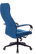 Кресло руководителя Бюрократ CH-608Fabric темно-синий Velvet 29 крестов. пластик
