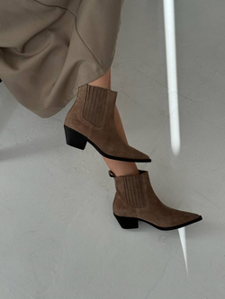 Казаки DINO из натуральной замши