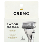 Cremo, сменные кассеты для бритвы, 4 шт.