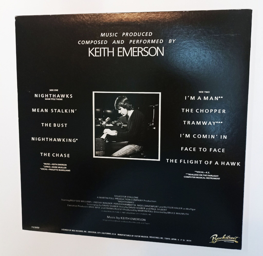 Винтажная виниловая пластинка LP Keith Emerson Nighthawks Ночные ястребы (Japan 1981)