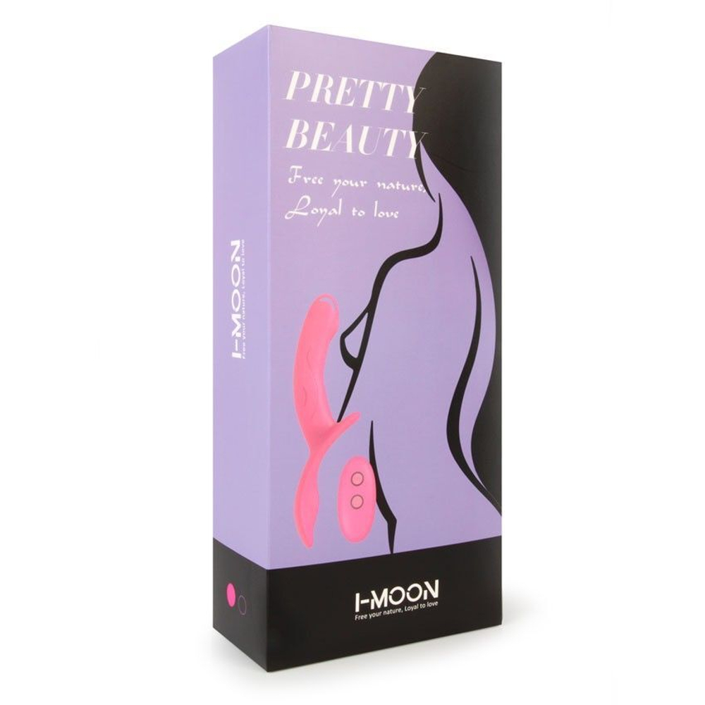 Розовый поясной вибратор с пультом ДУ (Цвет: розовый)