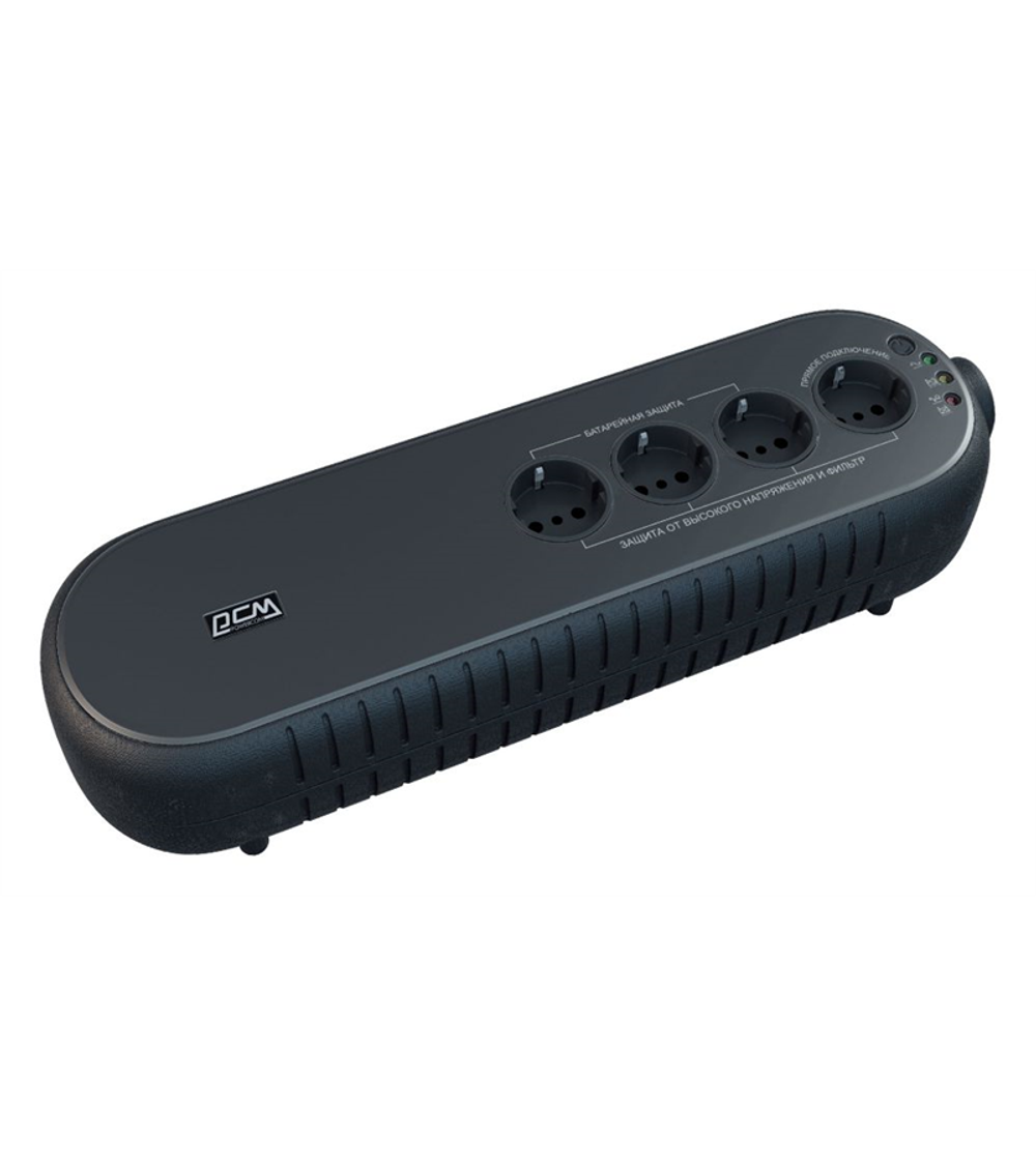 Powercom Back-UPS WOW, OffLine, 850VA/425W, Tower, 4xSchuko outlets(1 Surge & 3 batt), USB (78234)