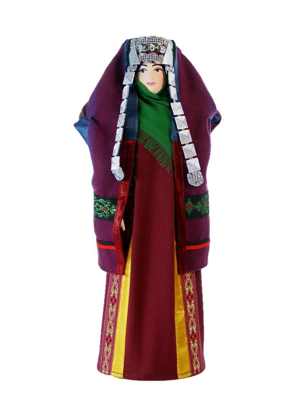 Кукла коллекционная в туркмено-текинском женском костюме