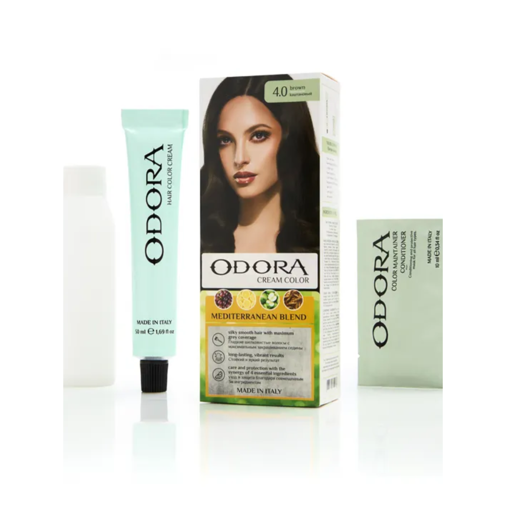 Краска для волос ODORA каштановый № 4.0