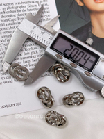 Пуговицы Скиапар. серебристые в форме проколотого носа