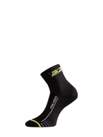 Носки Lasting BS30 906, microfiber+nylon, черный с зеленой полоской, размер S , BS30906S