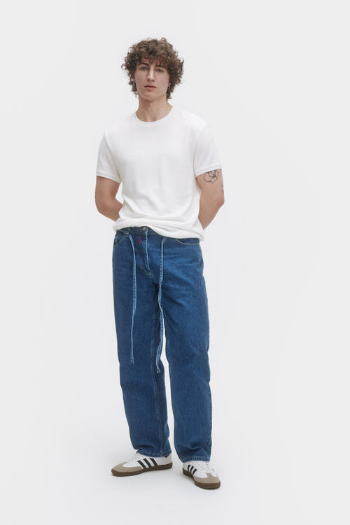 Джинсы свободные мужские Men Jeans Relax Dark blue