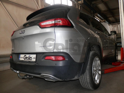 Оцинкованный фаркоп на Jeep Cherokee KL 2014-2018 (без электрики), Galia J013A