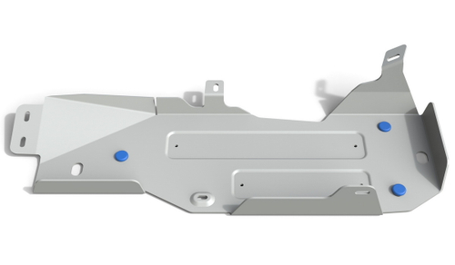 Защита топливного бака Rival для Jeep Wrangler JK 2-дв. (V - 3.6; 3.8) АКПП 2007-2018, штампованная, алюминий 6 мм, с крепежом, 2333.2721.1.6