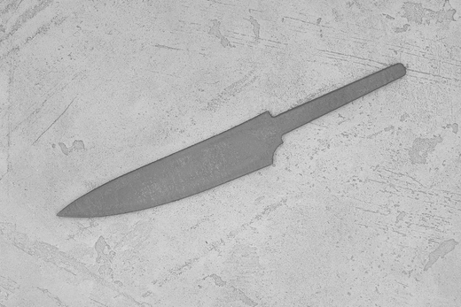 Заготовка для ножа, сталь M390 2,6мм. Модель "Геликон ГО120" с клинком 120мм, ТО 62-63HRC