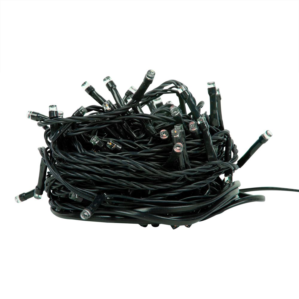 ULD-S1000-100-DGA MULTI-3 IP20 Гирлянда светодиодная. 10м. 100 светодиодов. Белый. желтый. зеленый. красный. розовый. синий свет. Провод зеленый. ТМ Uniel