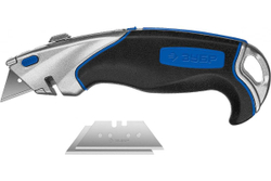 Нож ЗУБР Эксперт А24, универсальный, с автостопом, профессионал 0923_z02