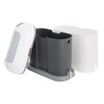 Ведро для мусора сенсорное, овал, Foodatlas JAH-6715, 9 л (белый)