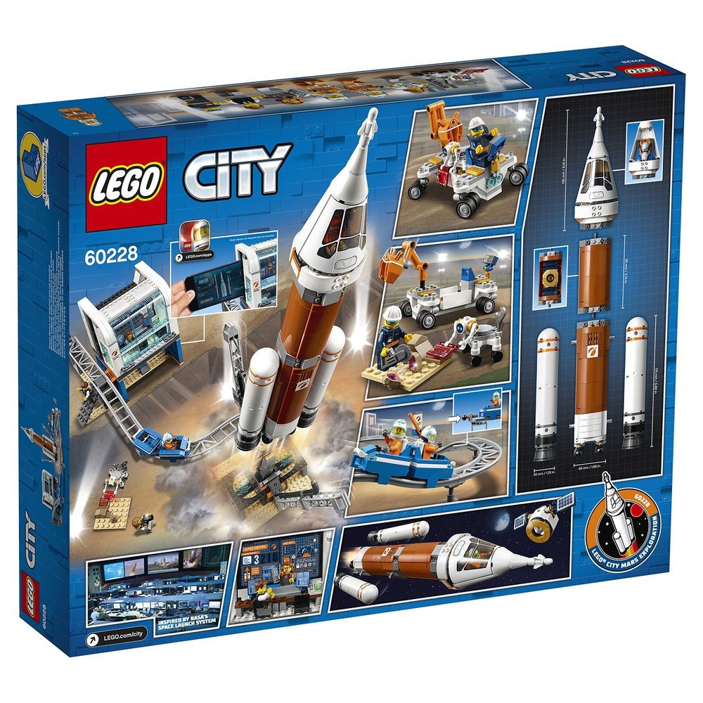 Космическая ракета и пункт управления запуском City Space Port LEGO