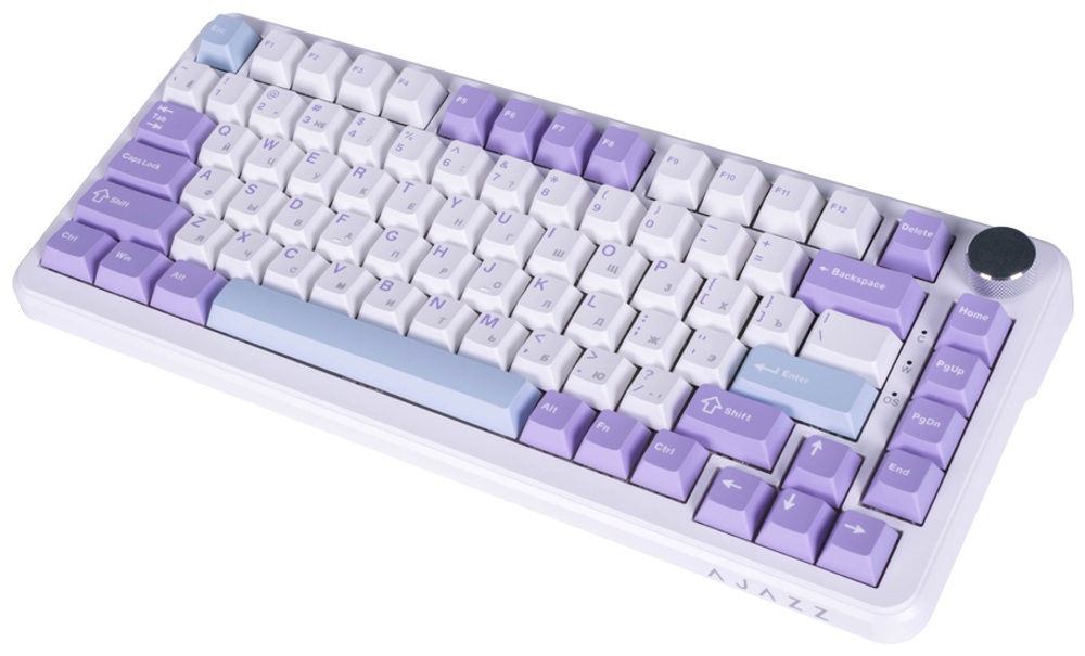 Клавиатура Ajazz AK820/MAX/Magnetic/PWB белый