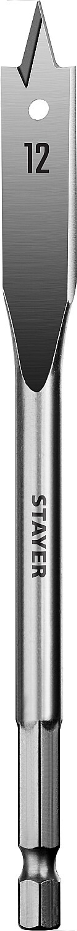 STAYER Flat, 12 x 152 мм, перовое, cверло по дереву (2950-12)