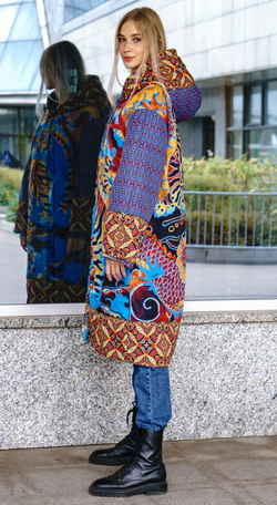 Двустороннее пальто-парка