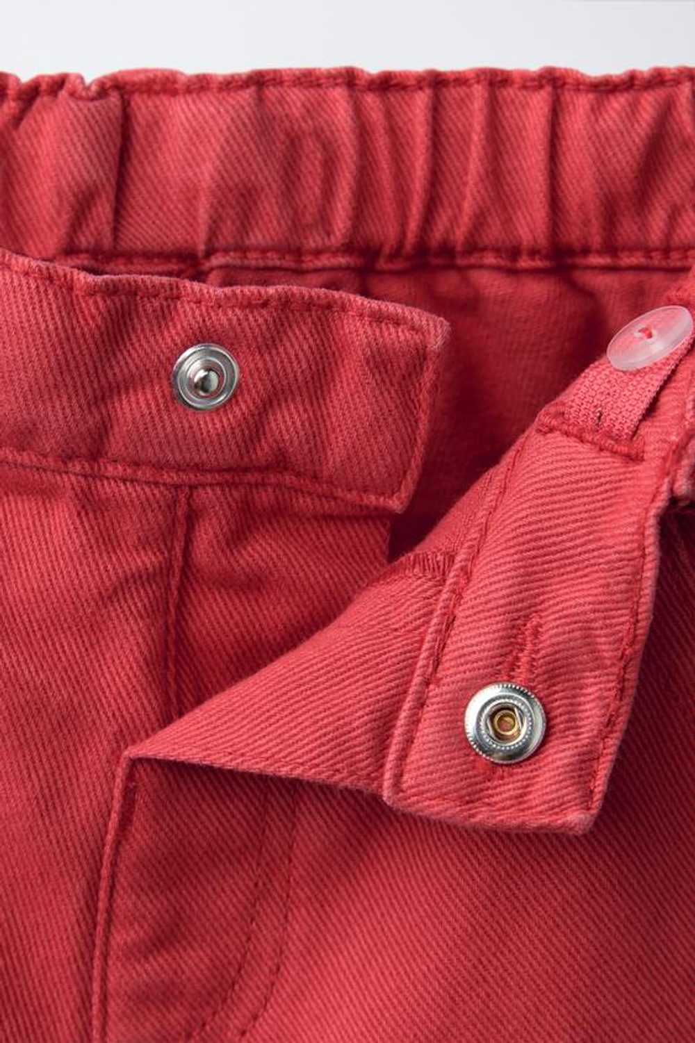 ZARA ШОРТЫ BAGGY, КРАСНЫЙ