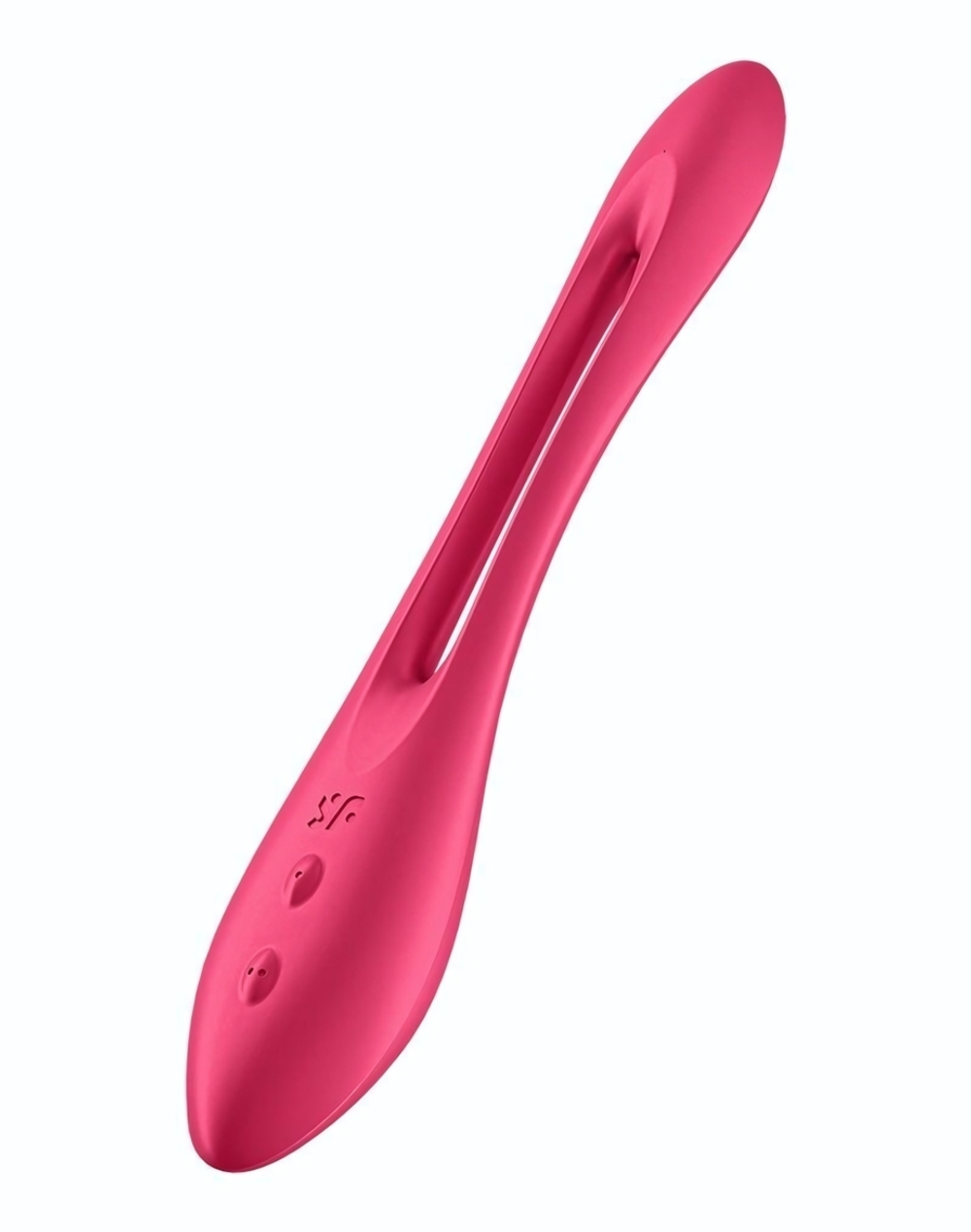 Красный многофункциональный вибратор для пар Satisfyer Elastic Joy (Цвет: красный)