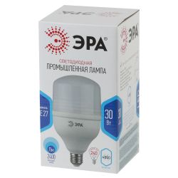 Лампа светодиодная ЭРА STD LED POWER T100-30W-4000-E27 E27 / Е27 30Вт кoлокол нейтральный белый свет