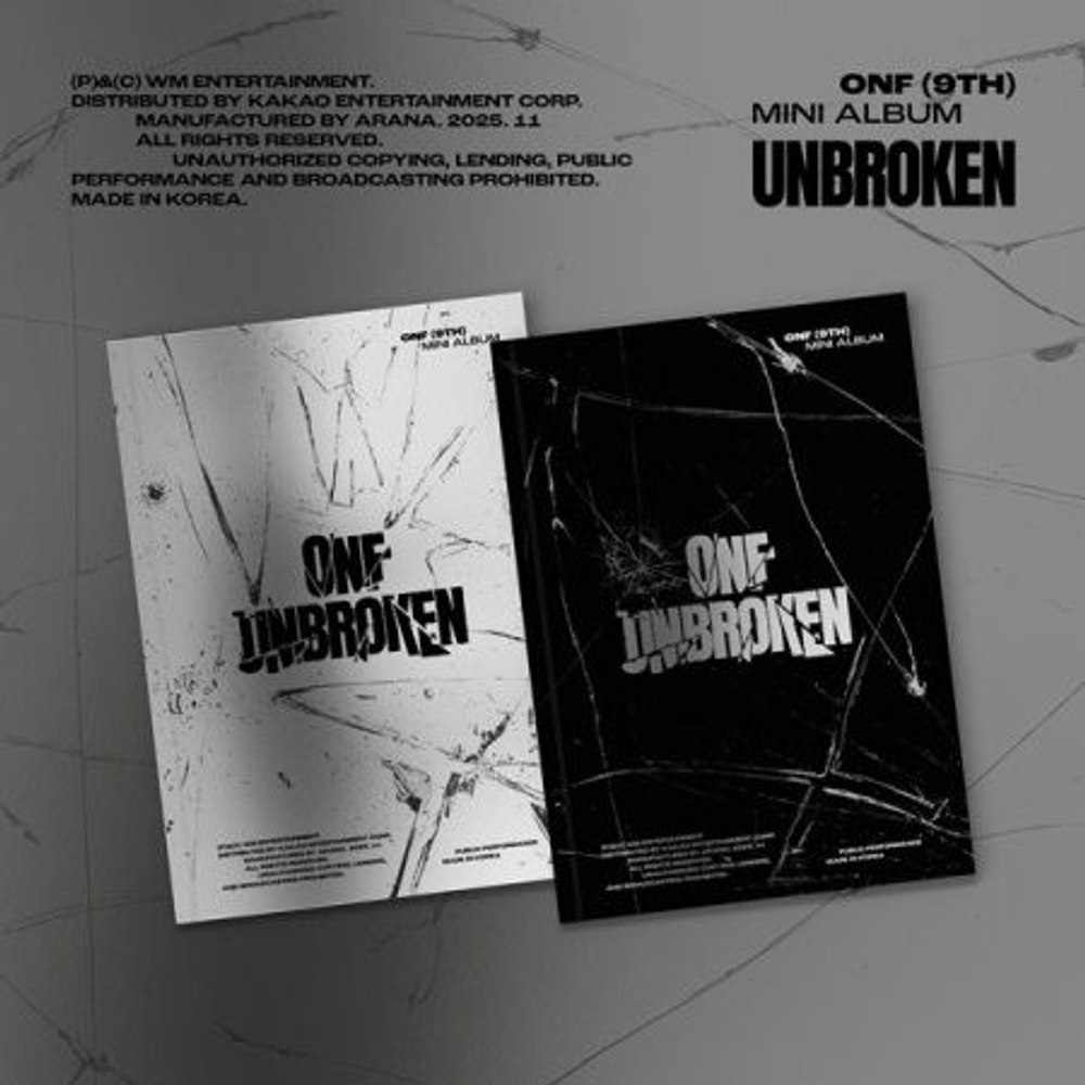 Альбом ONF - UNBROKEN 9th Mini Album 2 Version SET