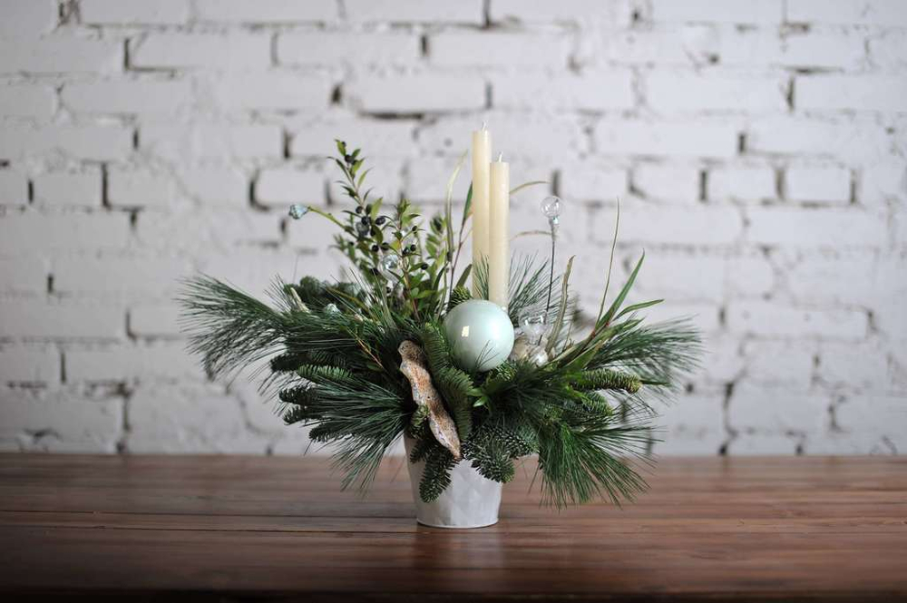 Новогодняя композиция Зимние узоры