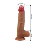 Телесный фаллоимитатор из жидкого силикона Lisle - 20,6 см.