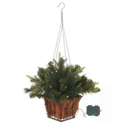 GAEM Кашпо хвойное с подсветкой, 35 LEDламп, 92ветки, L49 W49 H73 см, (3хАА н/п)