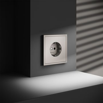 Розетка встраиваемая VOLTUM S70 с заземлением 16А, (кашемир)