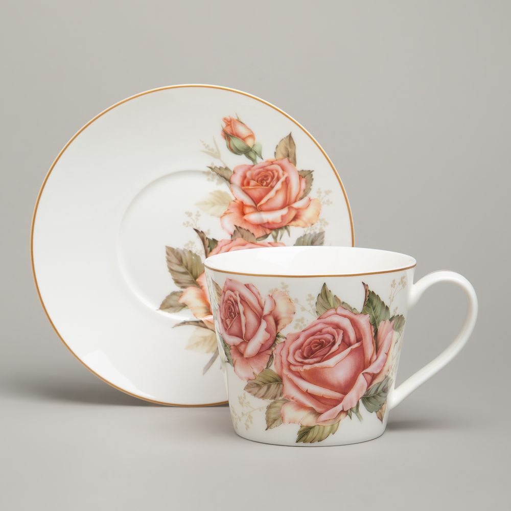 ЧАЙНЫЙ НАБОР LEFARD "КОРЕЙСКАЯ РОЗА" НА 2 ПЕР. 4 ПР. 300 МЛ (КОР=24НАБ.)