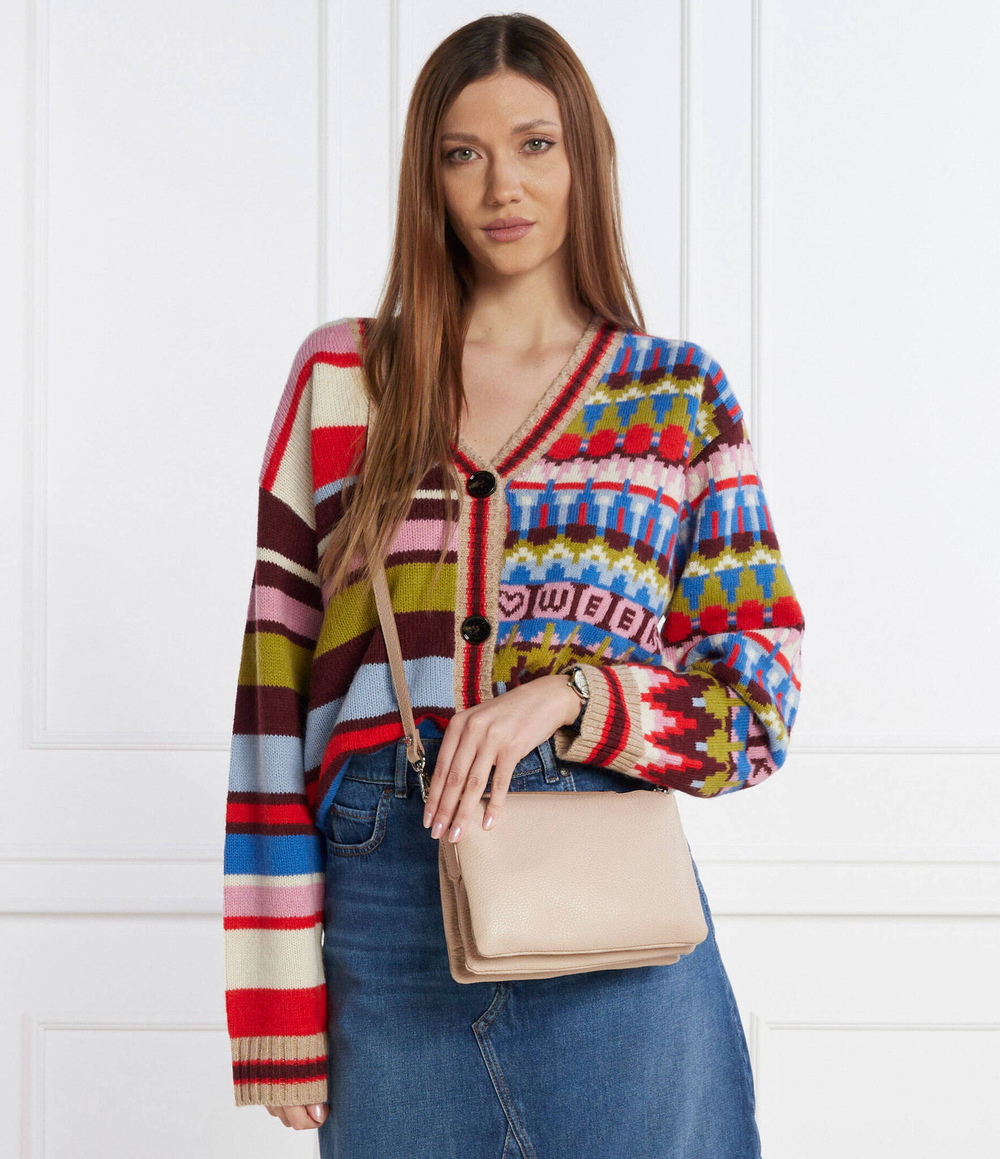 Кожаная сумка через плечо BORSA PELLE GIANNI CHIARINI - экрю(BS 4362\/24PE GRN)