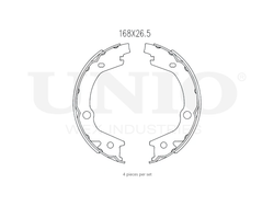 Колодки тормозные бараб. задние UNIO BRP-10052
