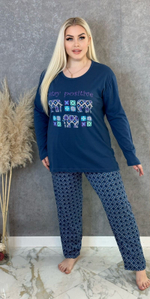 [m]Пижама женская штаны+футболка дл/р ШФД0007 велик