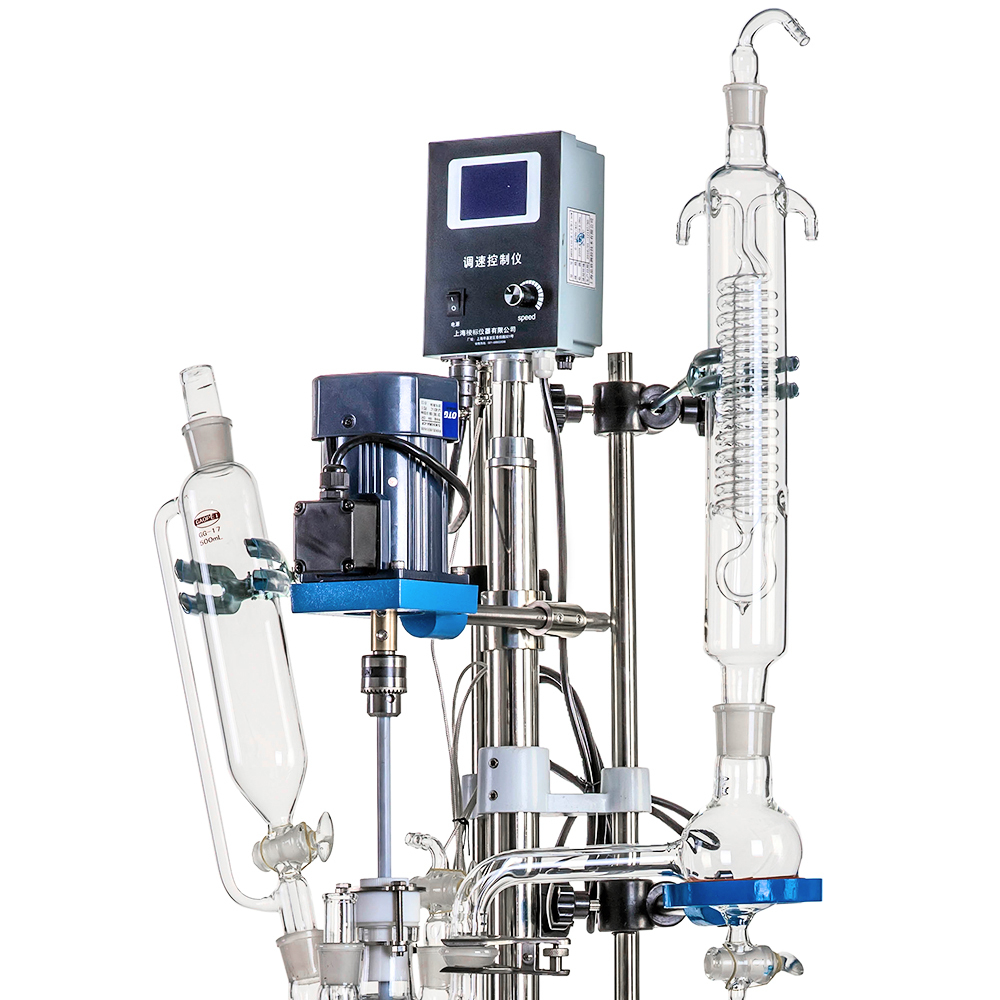 Реактор стеклянный лабораторный S212-3L с рубашкой 3 л