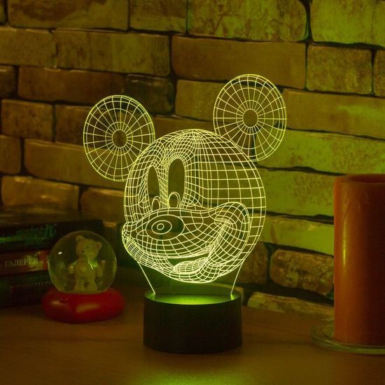 Настольная 3D лампа Микки Маус