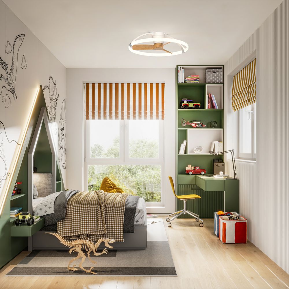 7803 Люстра потолочная-вентилятор NEPAL mini