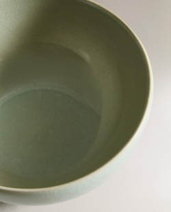 Zara Home миска из каменной керамики, цвет зелёный, 14.5 см