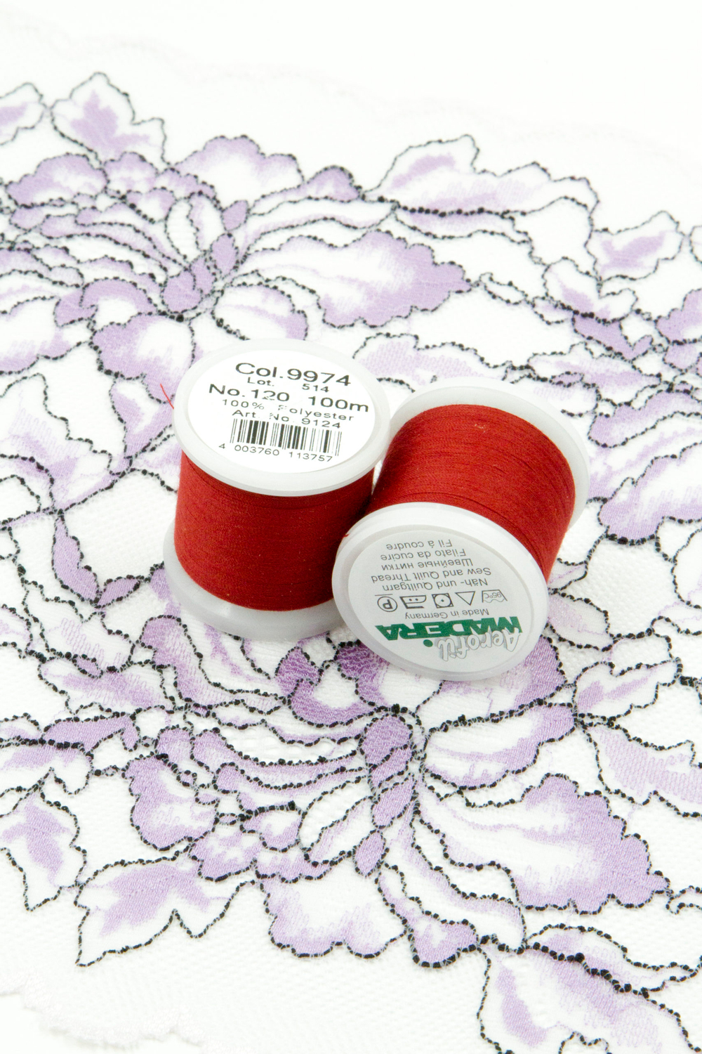 Нитки швейные Madeira aerofil №120 Col. 9974 темно-красный (100 м)