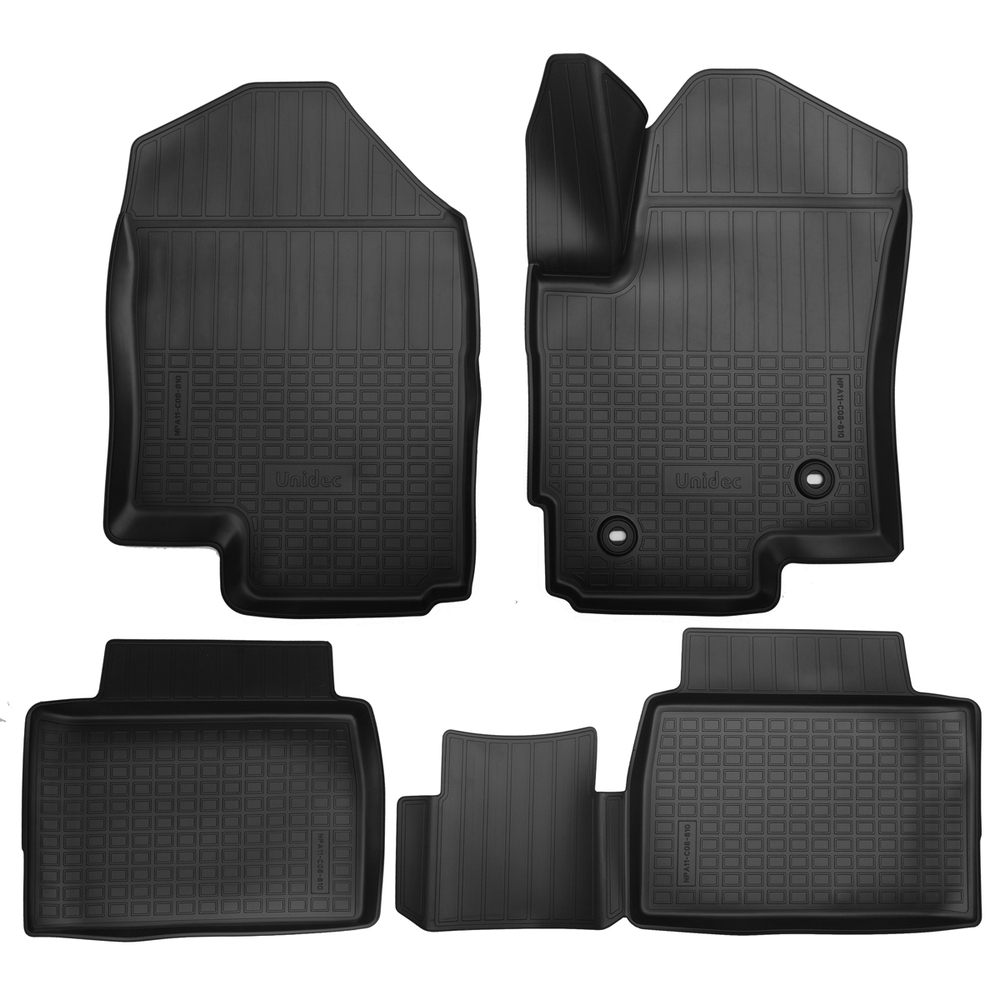 Ковры в салон Norplast/Unidec для BAIC Beijing Senova X3 (2019-) Полиуретан, Черный, арт.NPA11-C08-810