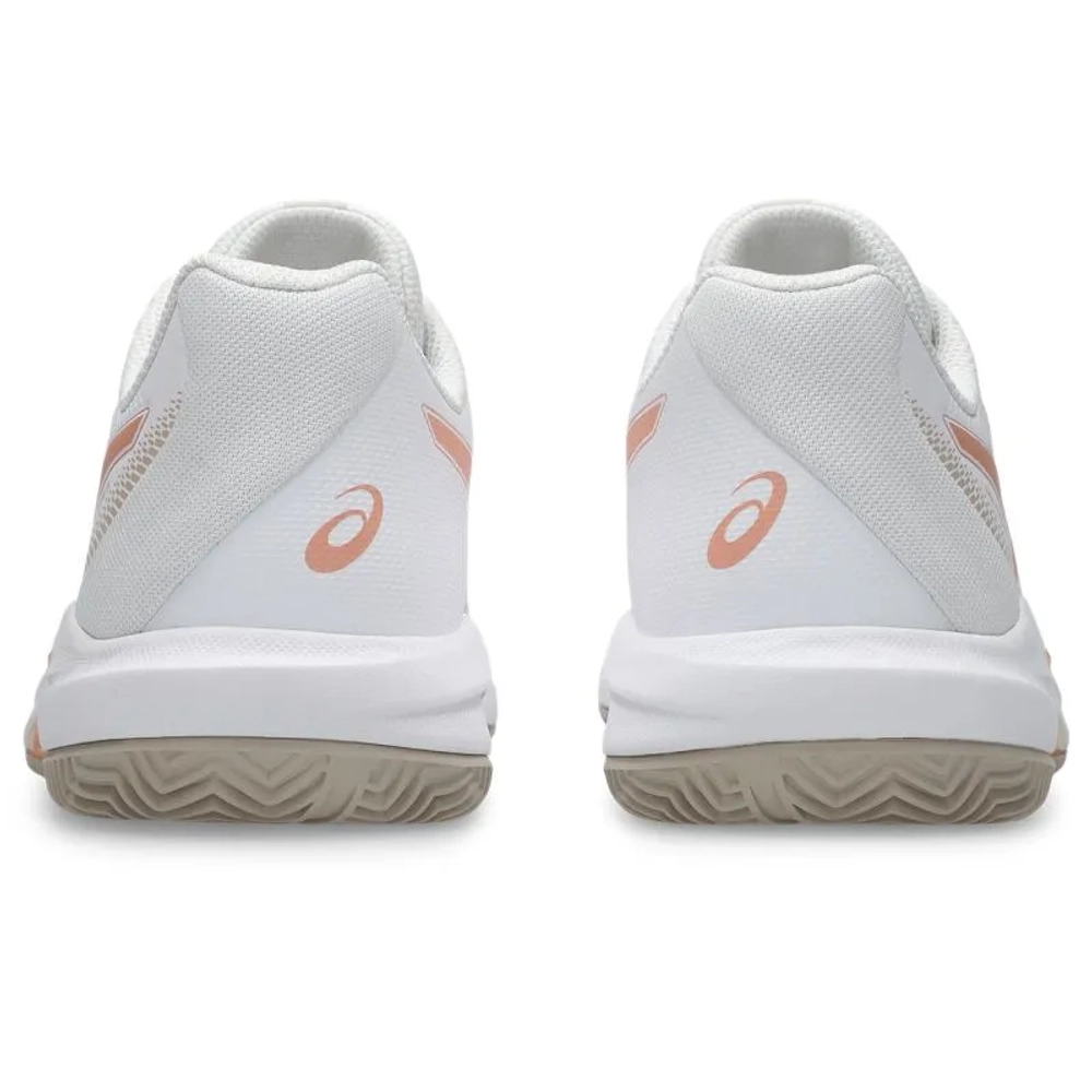 Женские Кроссовки теннисные Asics Gel-Dedicate 9 Clay - white/cantaloupe