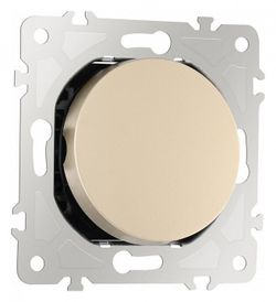 Выключатель проходной одноклавишный с подсветкой без рамки Arte Milano 202 202.32-1.shampan