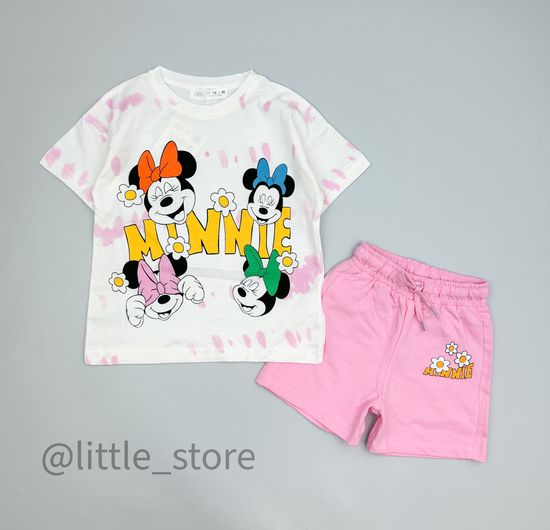 Комплект "Минни" белый/розовый