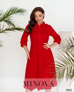 Платье 3151B-красный Minova