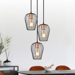 Светильник подвесной (подвес) Rivoli Atena 5063-203 3 х E27 40 Вт лофт - кантри