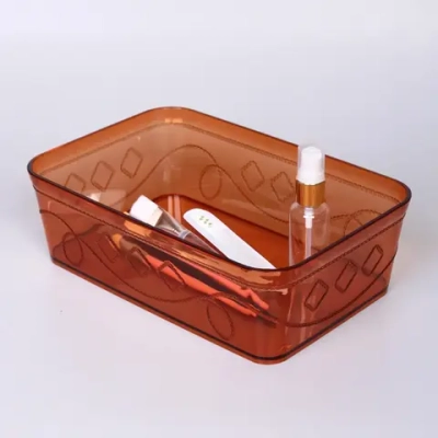 Контейнер для хранения «Пинто», цвет коричнево-красный, 25*17*8см