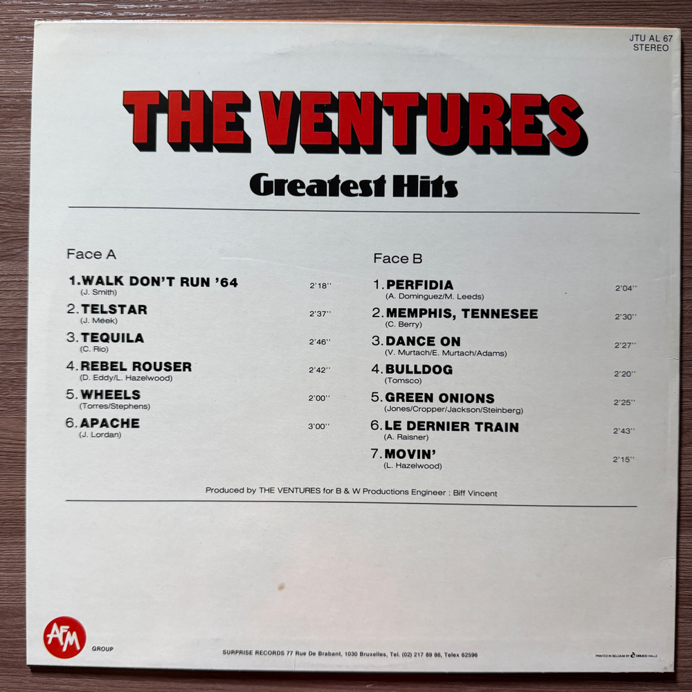 The Ventures – Greatest Hits (Бельгия)