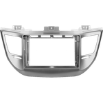 Комплект рамки с разъёмами 9" Hyundai Tucson 2015-2018 штатная камера (серебро) (B) - Car-Smart 8101S-B