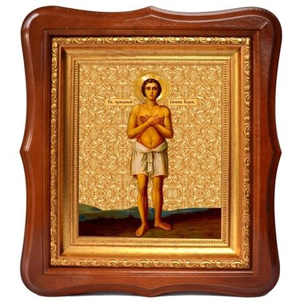 Иаков Боровичский Новгородский праведный. Икона на холсте.