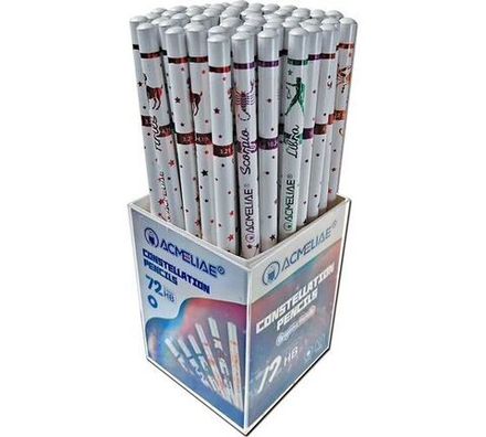 Карандаш  ACMELIAE HB круглый, Знаки зодиака, дисплей