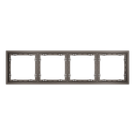Рамка пластиковая VOLTUM S70 на 4 пост, (капучино)